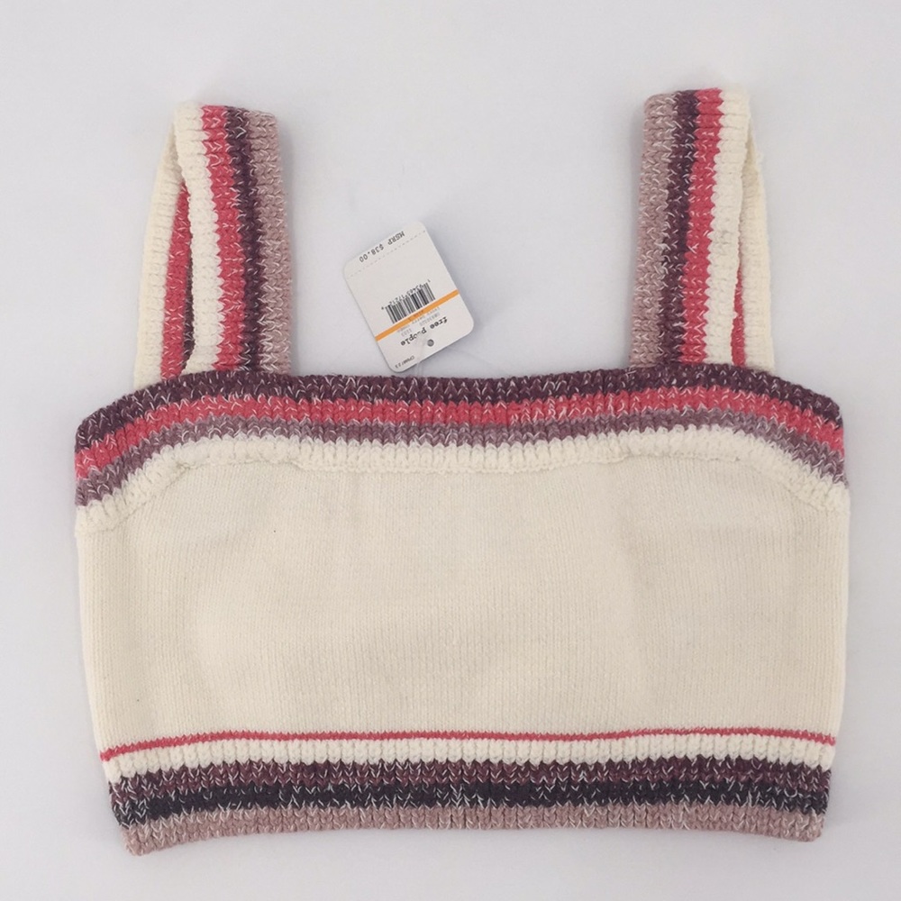 NWT Free People In the Sun Brami Crop Top Knit Sm - Picture 4 of 8